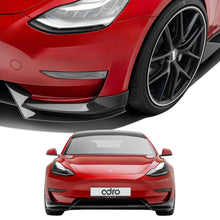 Load image into Gallery viewer, tesla-model-3-carbon-fiber-front-lip-adro